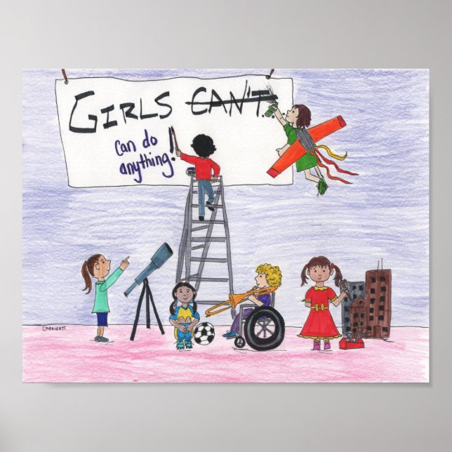 Girls Can Do Anything! Poster (Front)
