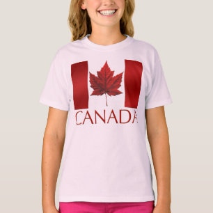Girl's Canada Flag Sweatshirt Maple Leaf  Shirt