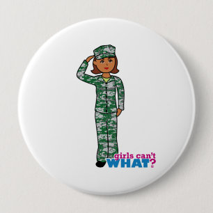 Girls Can't WHAT? ColorizeME Custom Design 10 Cm Round Badge