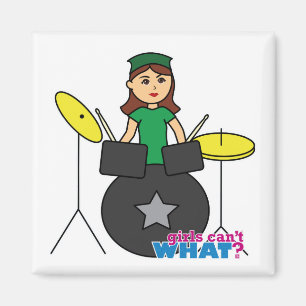 Girls Can't WHAT? ColorizeME Custom Design Magnet