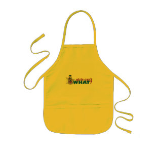 Girls Can't WHAT? Girl Drummer Logo Kids Apron