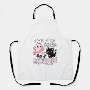 Girls Cat Pink Halloween Squishy We All Dream Of S Apron