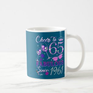 Girls Cheers 65 Fabulous Since 1961 Coffee Mug
