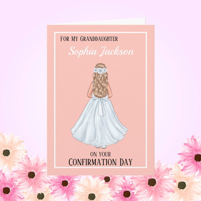 Girls Christian Confirmation Card Granddaughter (Girls Christian Confirmation Card Granddaughter
)