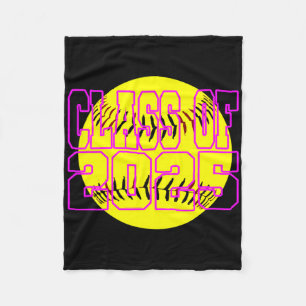 Girls Cl Of 2025 Softll Player Fleece Blanket