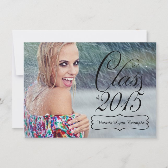 Girls Class of 2015 Graduation Invitation (Front)