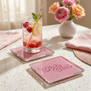Girls Club Glass Coaster