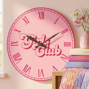 Girls Club Large Clock