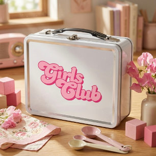 Girls Club Metal Lunch Box