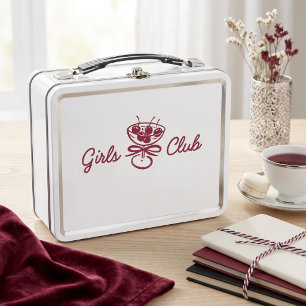 Girls Club Metal Lunch Box