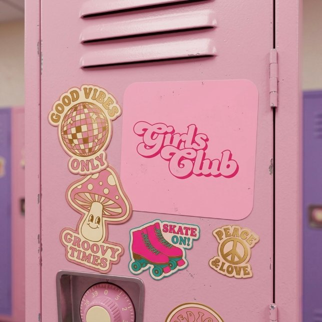 Girls Club Square Sticker (Creator Uploaded)