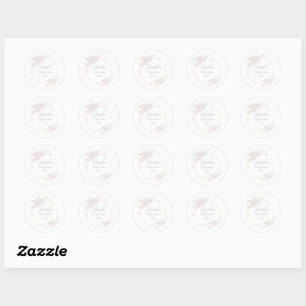 Girl's Confirmation Party Classic Round Sticker