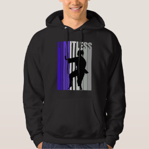 Girls Cool Karate Limitless Purple Cute But Danger Hoodie