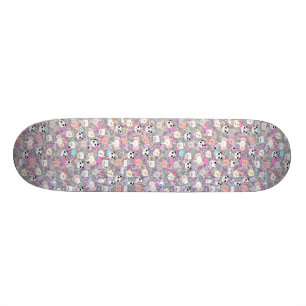 Girls Cool Kawaii Animals Skateboard Pastel