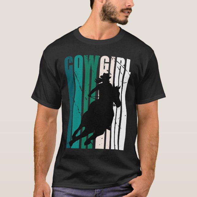 Girls Cowgirl Nice Color Country Grandaughter Gree T-Shirt (Front)