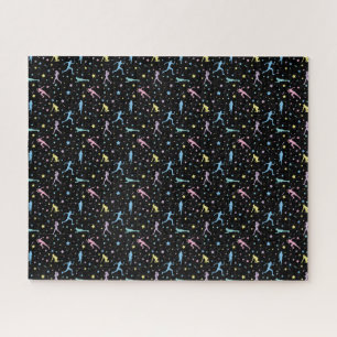 Girls Cross Country, Track Field, Marathon Runner Jigsaw Puzzle