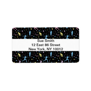 Girls Cross Country, Track Field, Marathon Runner Label