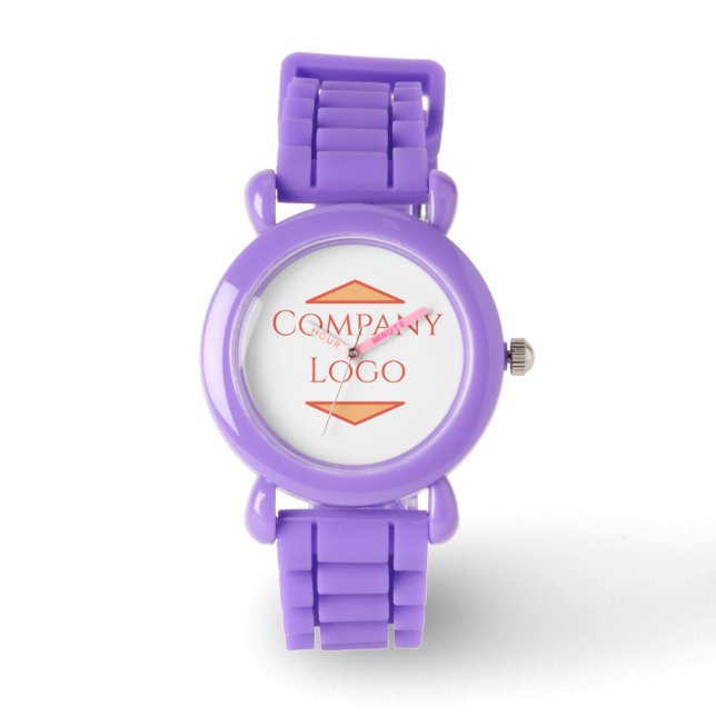 Girl's Custom Luxury Watch with Personalised Logo (Front)
