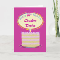 Girls Cute 10th Birthday Personalise It
