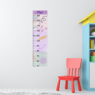 Girls Cute Abstract Growth Chart Metric