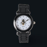 Girls Cute and Modern Bumblebee Bee Kids Watch<br><div class="desc">This cute and modern kids watch features an adorable yellow bumblebee cartoon and can be personalised with your girls name. With clear,  easily readable numbers,  this 'first' watch is great for a child or toddler just starting out on learning the time. The perfect bee design for your little one!</div>