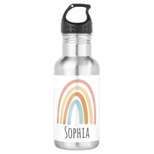 Girls Cute Boho Rainbow Kids School 532 Ml Water Bottle