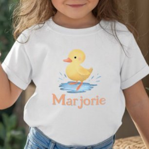 Girls Cute Kawaii Duckling Summer Farm Toddler T-Shirt