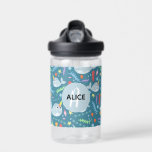 Girls Cute Magical Rainbow Narwhal Kids Water Bottle<br><div class="desc">This whimsical and cute kids under-the-sea water bottle design features a magical ocean rainbow narwhal pattern,  with room for you to add your girls name and monogram in beautiful typography. The perfect teal blue ocean-themed back-to-school gift for your child,  perfect for preschool or kindergarten.</div>