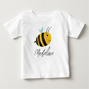 Girls Cute One Summer First Bee Day 1st Birthday Baby T-Shirt