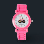 Girls Cute Pink Farm Tractor Kids Watch<br><div class="desc">This cute and modern kids watch features a pink farm tractor and can be personalised with your girls name. With clear,  easily readable numbers,  this 'first' watch is great for kids or toddlers just starting out on learning the time. The perfect agriculture-themed design for your little one!</div>