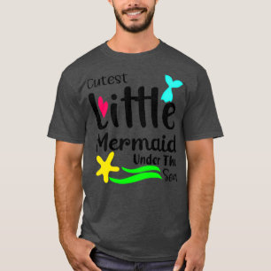 Girls Cutest Little Mermaid Under The T-Shirt