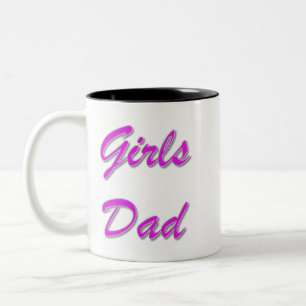 Girls Dad Two-Tone Coffee Mug