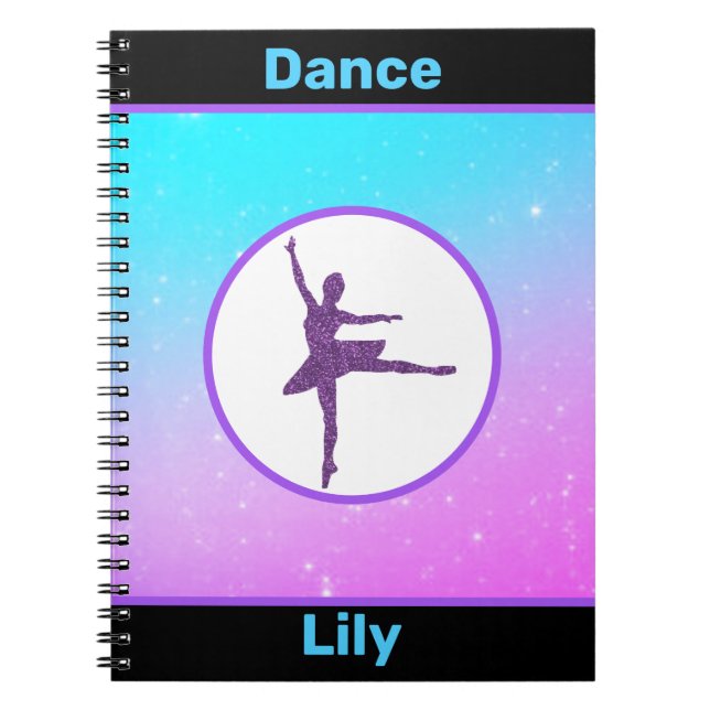 Girls Dance Pastel Notebook (Front)