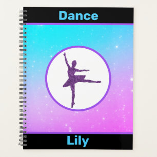 Girls Dance Pastel Personalised Planner