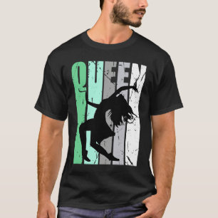Girls Dance Queen Dancer Retro Graphic Motivate T-Shirt