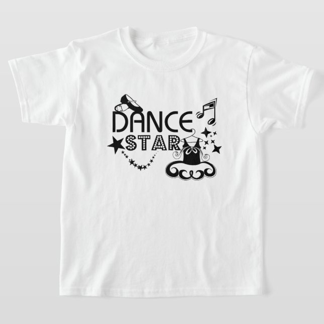 Girls Dance Star T-Shirt (Laydown)