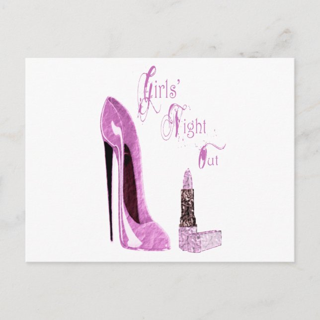 Girls' Day / Night Out Party Invitation Card (Front)