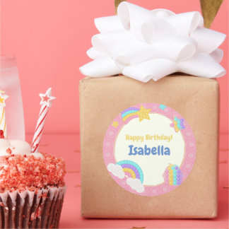 Girl's Delight Pop It Classic Round Sticker