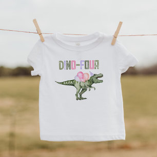 Girl's Dino-Four Party Shirt