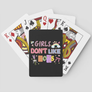 Girls Don't Like Boys  Playing Cards