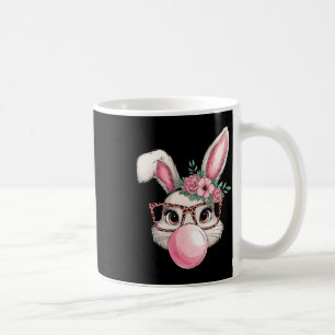 Girls Easter Bunny Face Leopard Easter Day Women K Coffee Mug