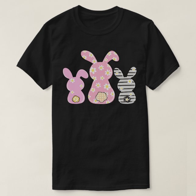 Girls Easter Bunny Womens Easter Outfit  T-Shirt (Design Front)