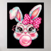 Girls Easter Cute Bunny Face Coquette Easter Kids