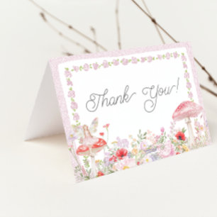 Girls Fairy Garden Magical Thank You Card