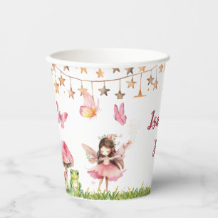 Girls Fairy Tale Castle Frog Mushroom Birthday Paper Cups