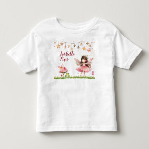 Girls Fairy Tale Castle Frog Mushroom Birthday Toddler T-Shirt