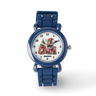 Girls Festive Christmas Fairy add name Watch