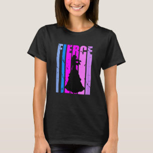 Girls Fierce Violin Birthday Womens Loves Playing  T-Shirt