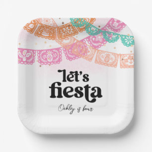 Girl's Fiesta Birthday Party Plates