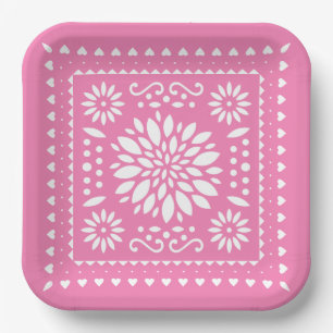 Girl's Fiesta Birthday Party Plates